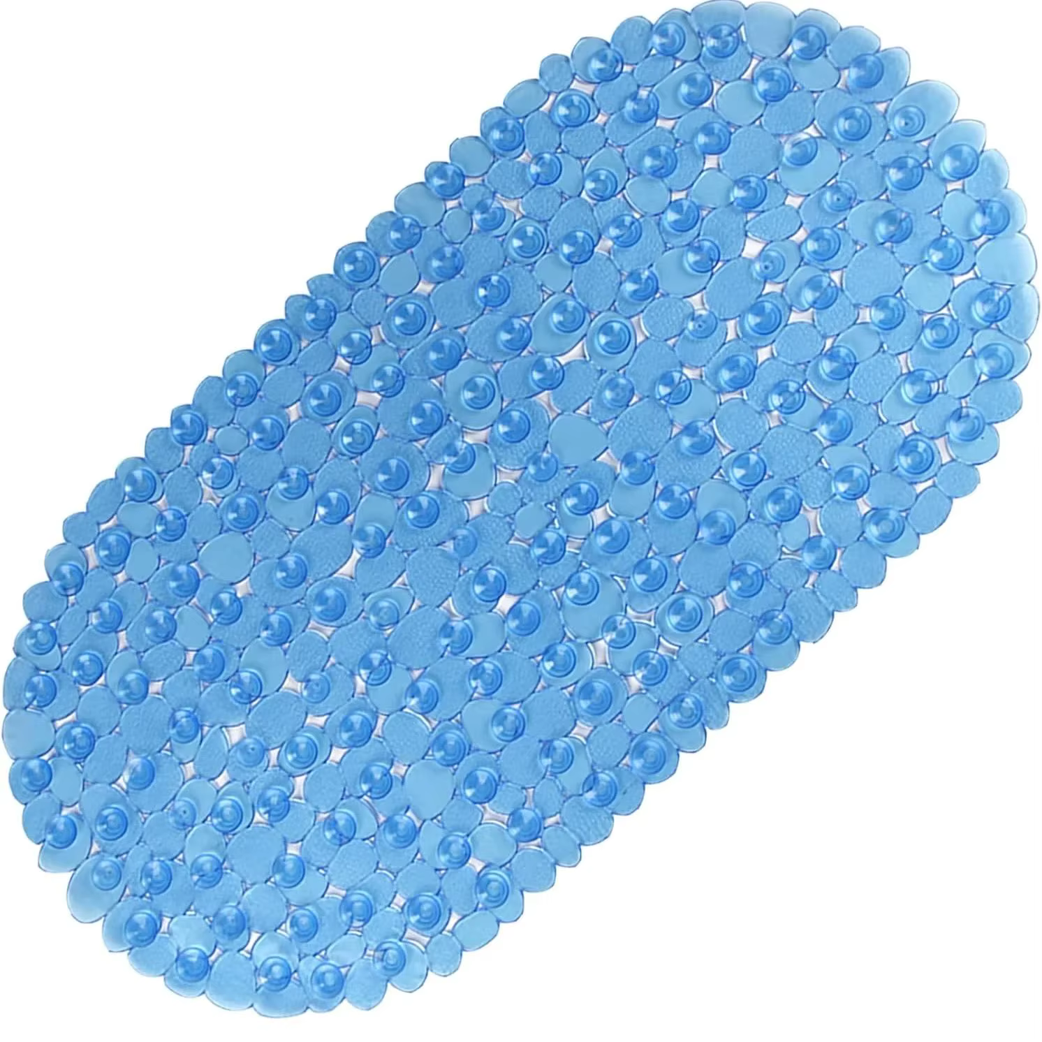 Tapis de baignoire avec ventouses et trous de vidange, 36x69cm/27x14 pouces, tapis de bain de Massag