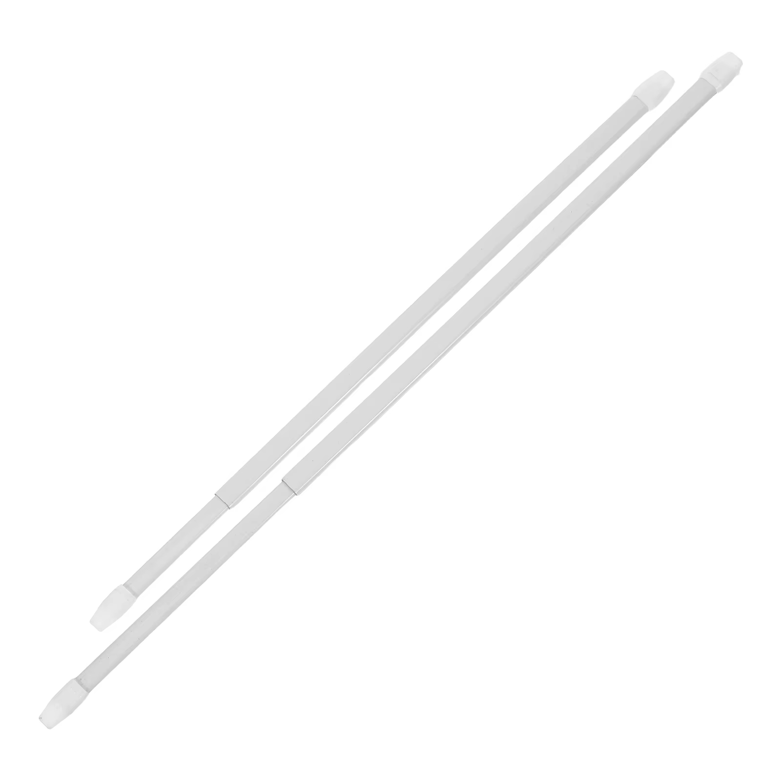 Tiges de rideau de fenêtre réglables, 2 pièces, télescopiques et extensibles, pour rideaux de douche
