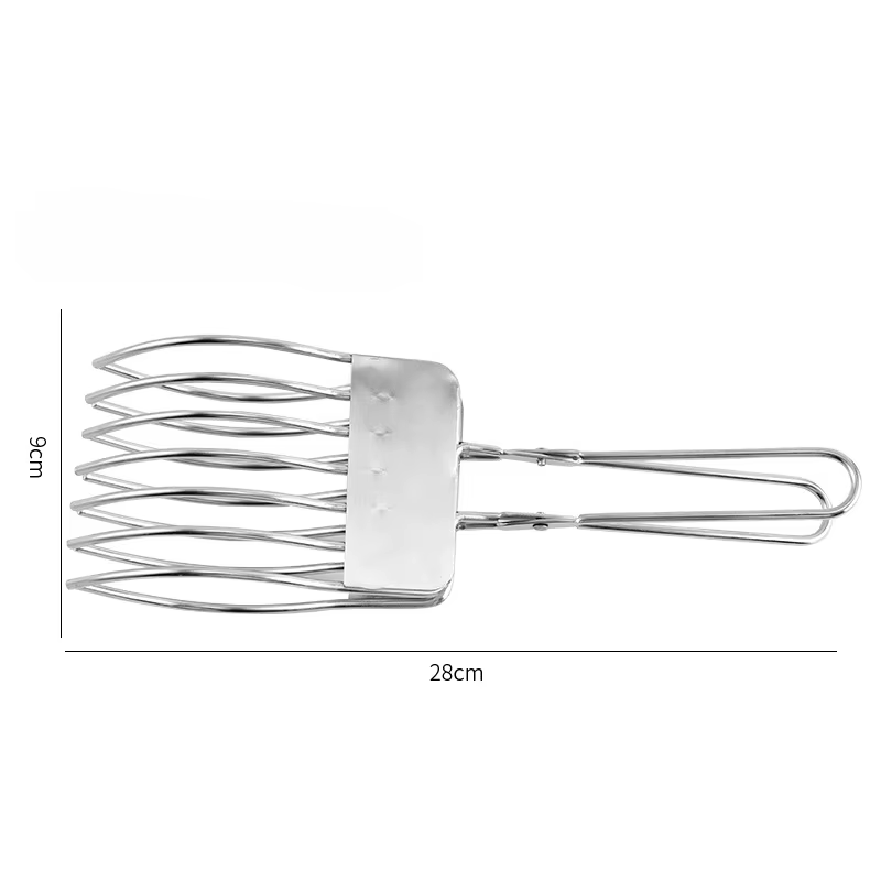 Pinces à découper le bœuf rôti en acier inoxydable, outils de cuisine, pince à trancher le pain et l