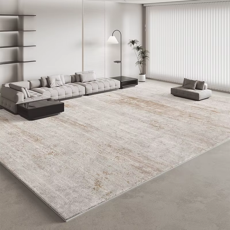 Tapis minimaliste italien pour salon, lumière de luxe, décor de chambre à coucher, en peluche, moell