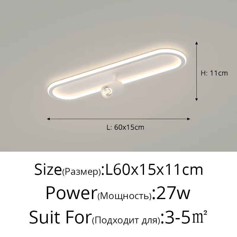 Minimalisme moderne Led plafonnier luminaire pour salon décor cuisine chambre lampe piste lumière in