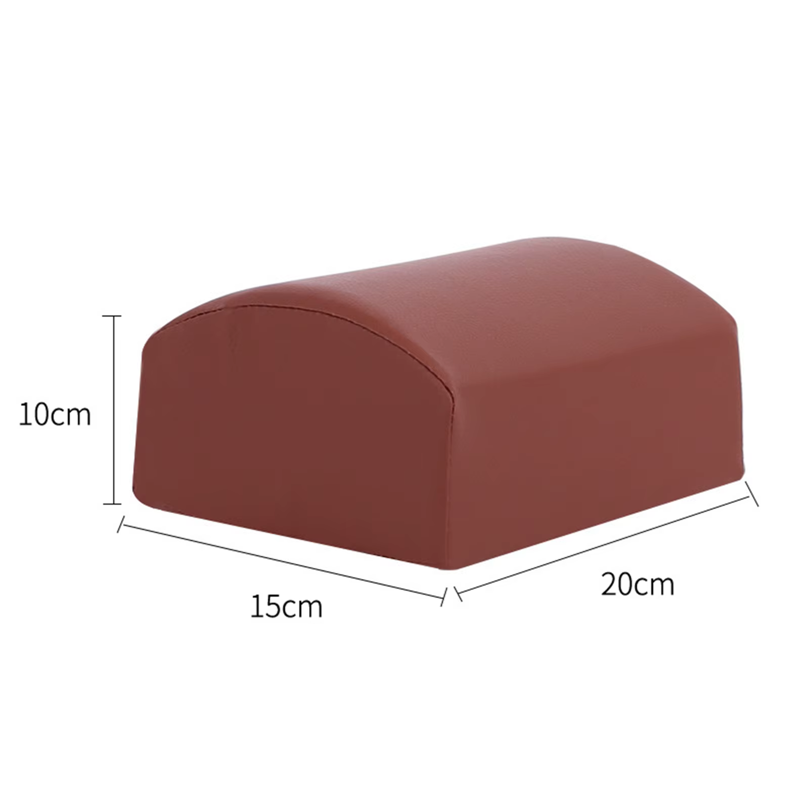 Coussin semi-cylindre en cuir PU, demi-lune, Support d'oreiller cylindrique pour dos, tête, genou, c