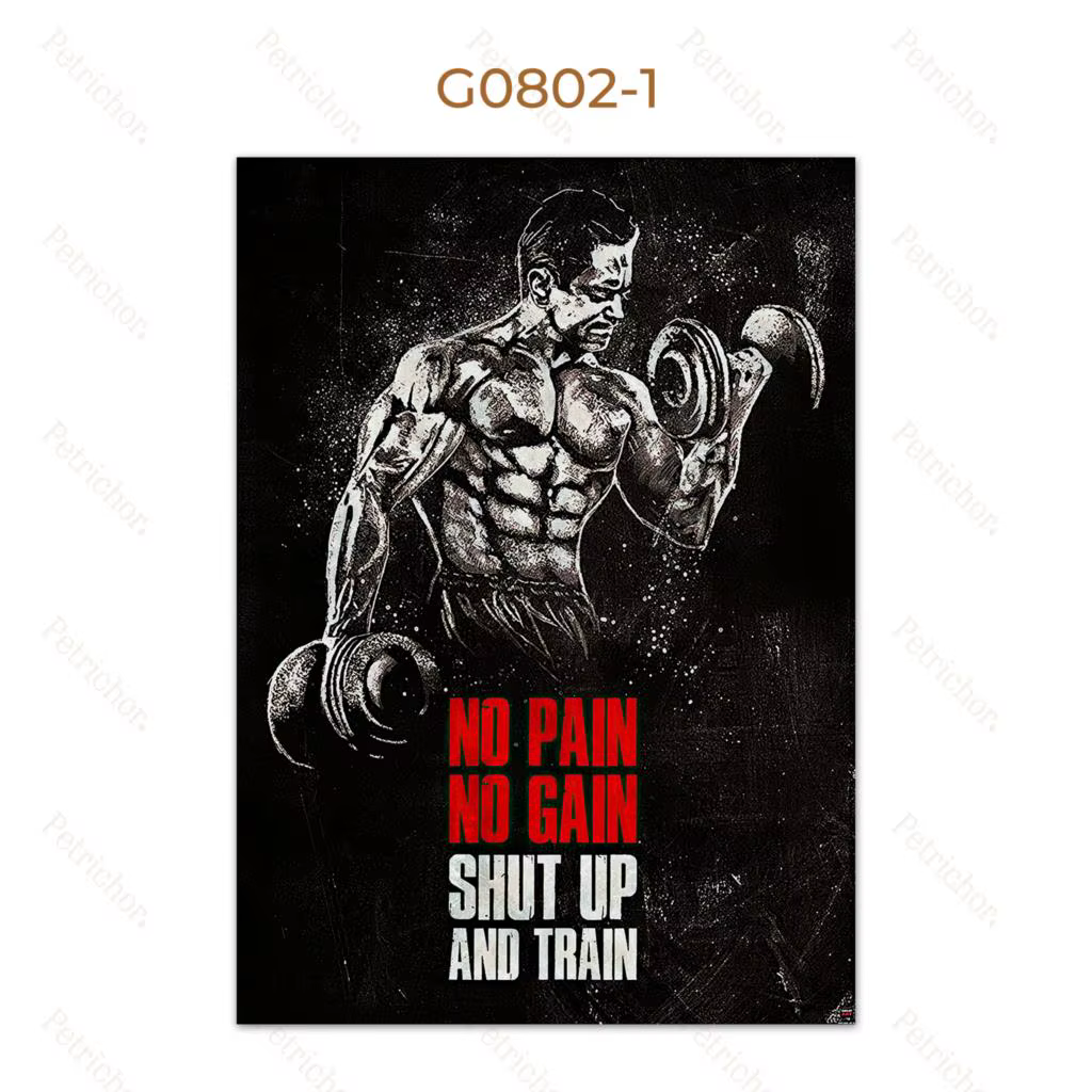 Citations inspirantes de motivation musculaire, art mural de musculation, affiches de peinture sur t