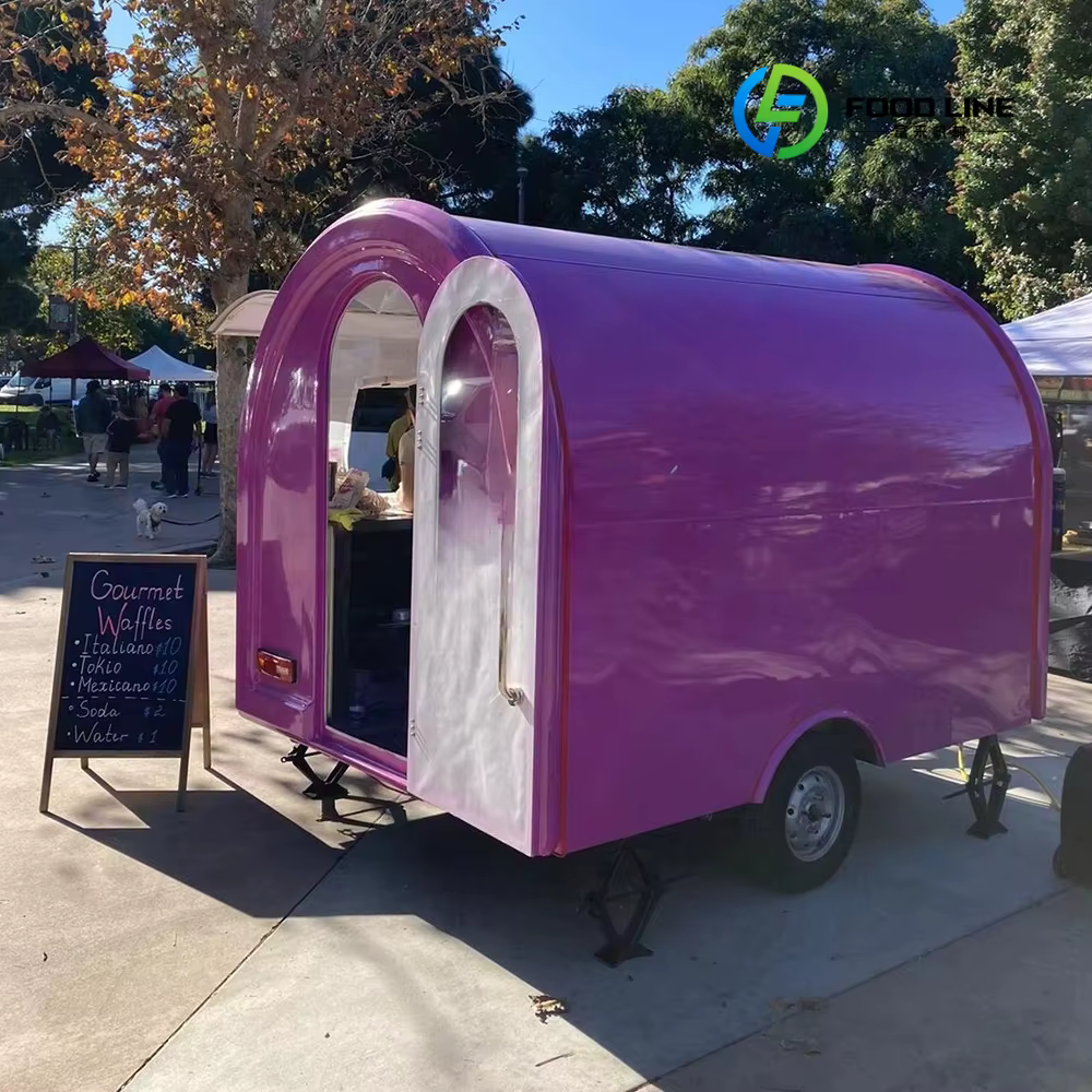 Remorque alimentaire Mobile 2025, fabrication de cuisine entièrement équipée, camion alimentaire ave