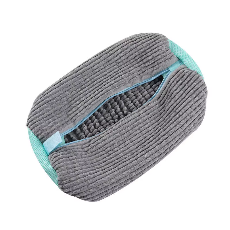 Sac de lavage pour chaussures en filet rembourré, protection pour le linge, fibres moelleuses, polye