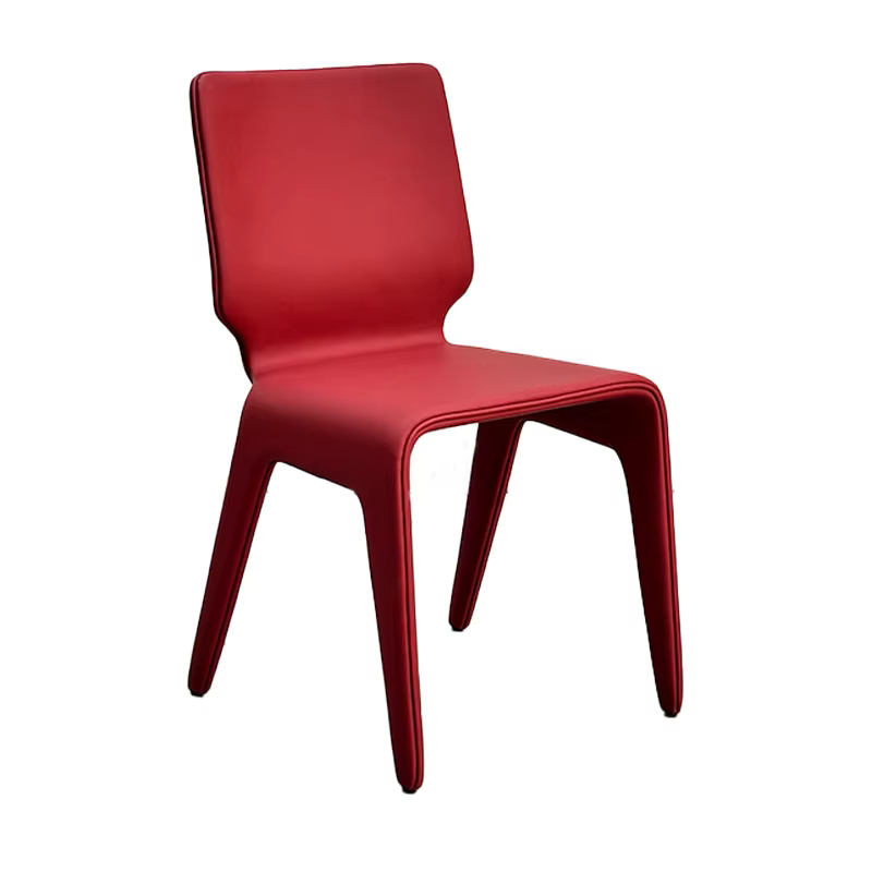 Chaise de Salle à Manger avec Dossier en Cuir, Moderne, Simple, observateur, Luxe, Salon, Petit Acco