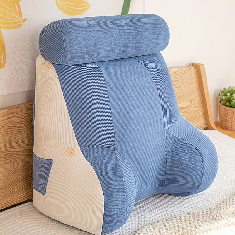 Repose-taille en velours côtelé, grand dossier, coussin cool, coupe complète, multifonctionnel, docu
