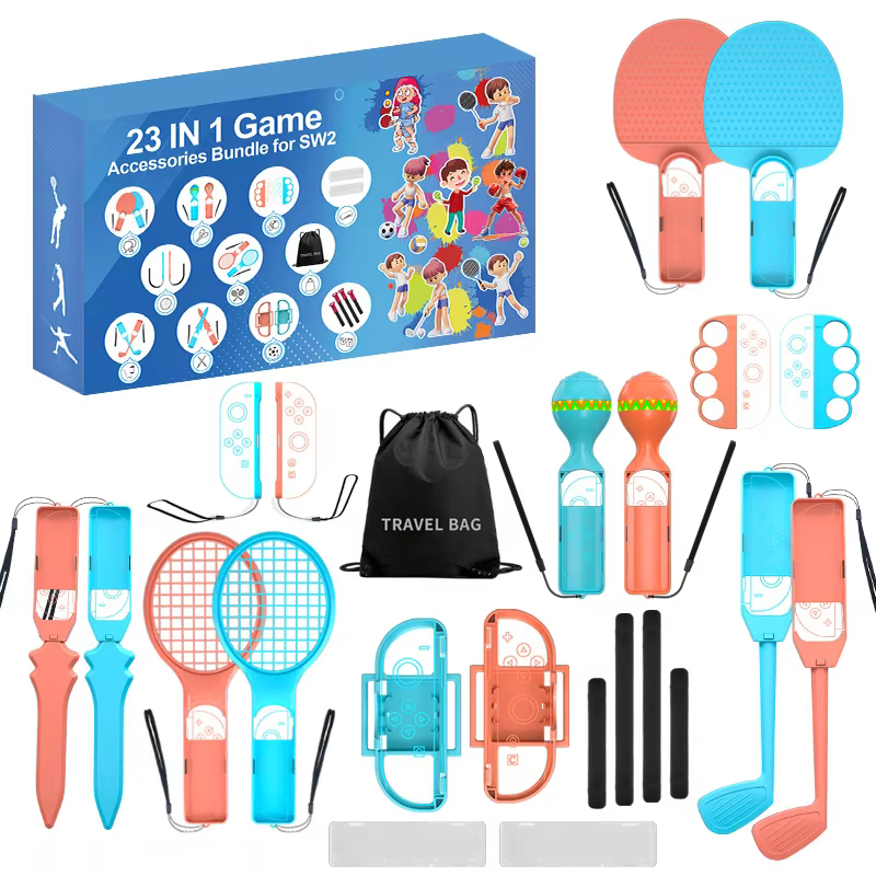 Ensemble d'accessoires de sport pour Switch 2025, Kit d'accessoires familiaux 223 en 1 S226 pour jeu