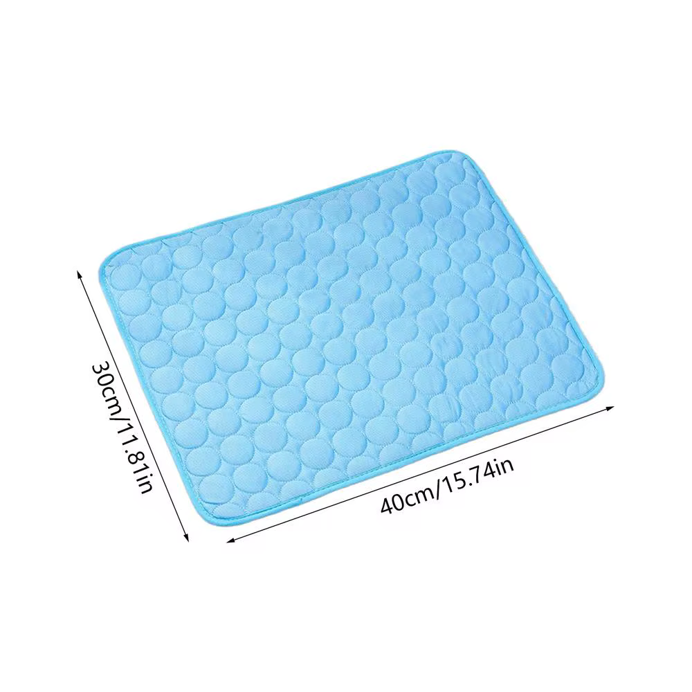 Tapis rafraîchissant pour chien en soie glacée, respirant et lavable, pour canapé, sol, niche, siège