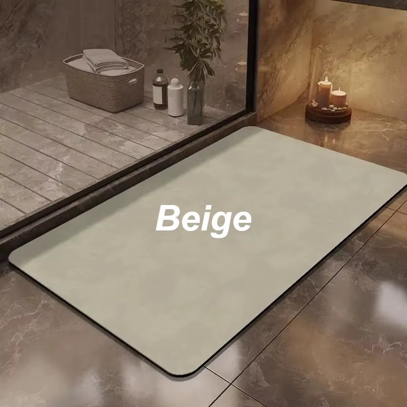 Tapis de sol haute technologie en boue de diatomée absorbante : séchage rapide, antidérapant, rebond