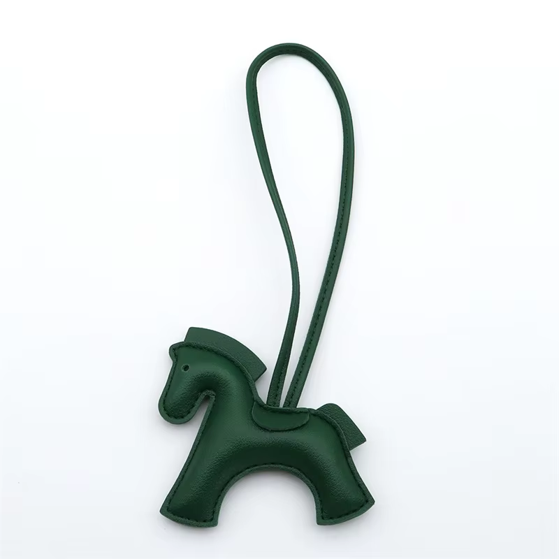 Porte-clés cheval en cuir PU, accessoires de sac à la mode, avec cordes, embellissement de petit che