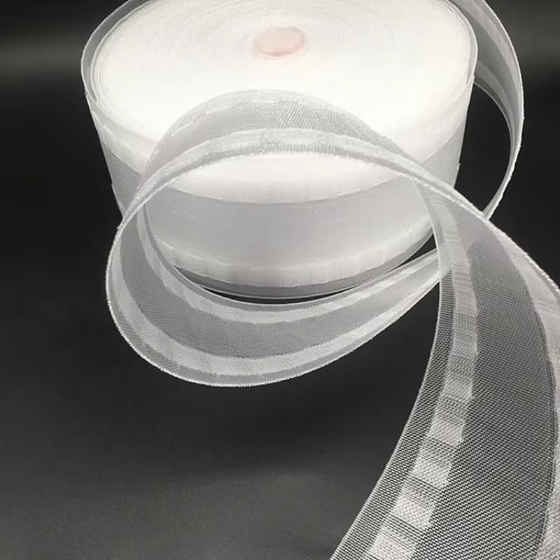 10/20/50M blanc rideau tête pincement pli bande bricolage maison couture rideau accessoires bande cr