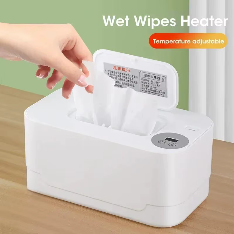 Chauffe-lingettes humides pour bébé, avec affichage LED, distributeur de serviettes humides, Portabl