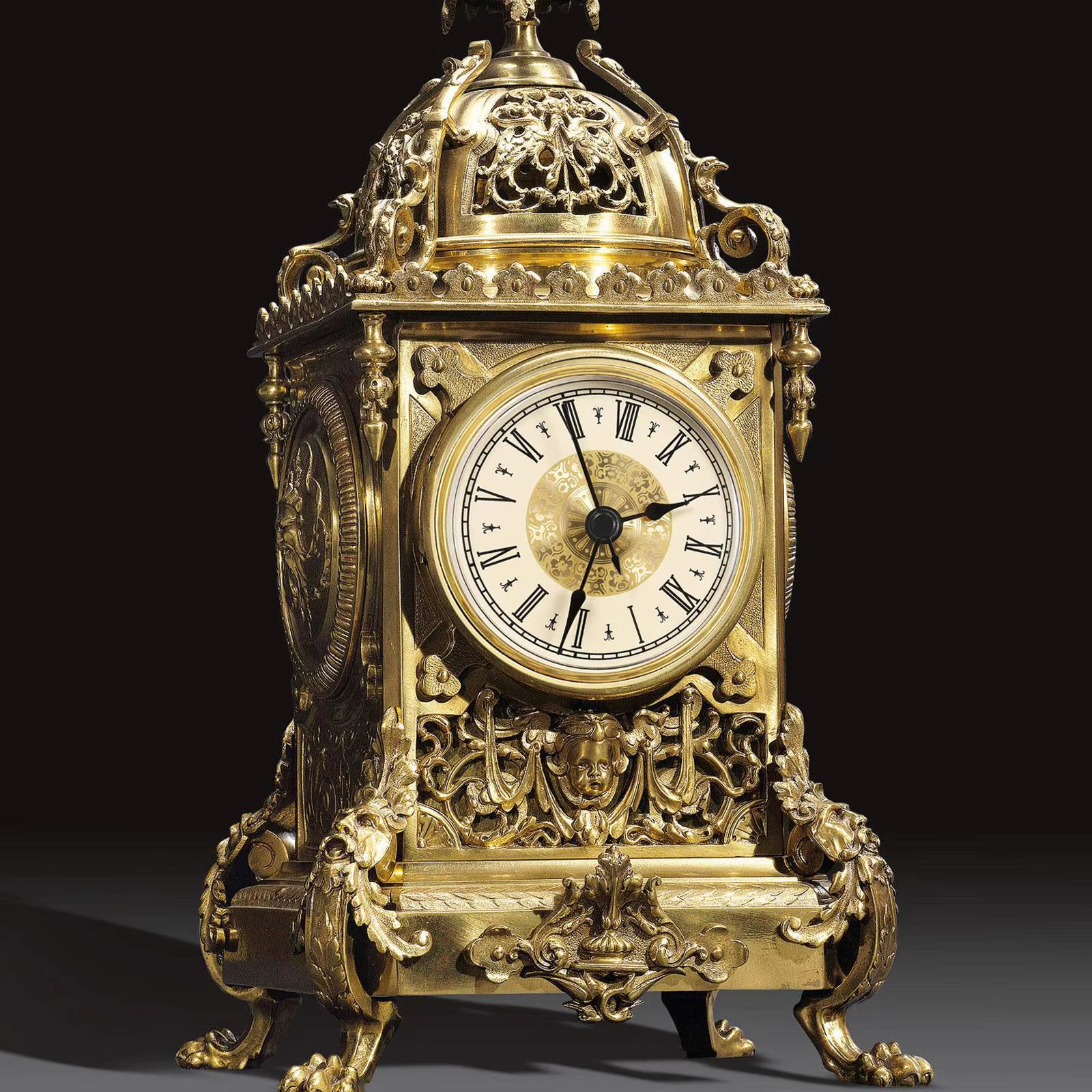Insert d'horloge avec lunette ronde dorée de 2.8 pouces, pour salon, chambre d'amis, Restaurant