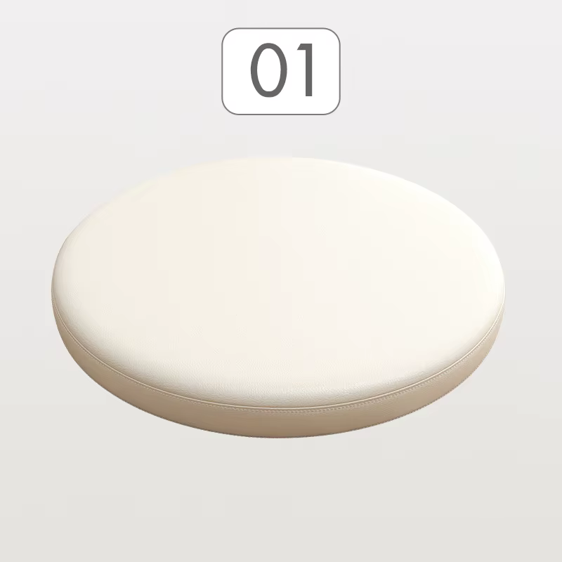 Coussin rond en cuir PU pour chaise de salle à manger, tabouret de bar, futon pour baie vitrée, mous