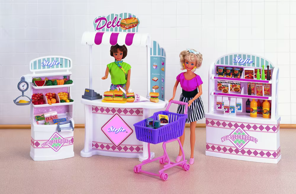 Mode pour princesse, accessoires pour poupée barbie, meubles pour maison de poupée bjd, supermarché,