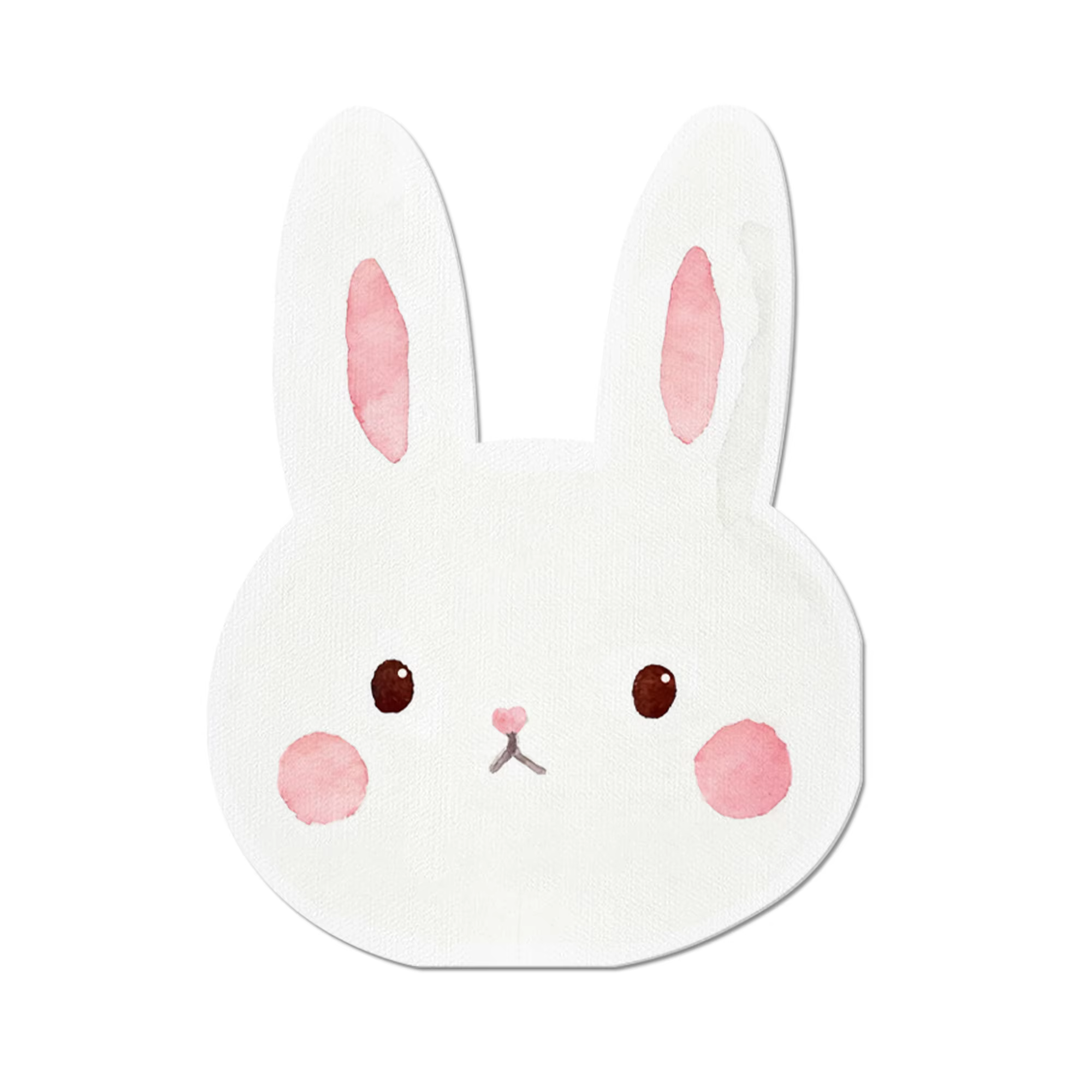 20 pièces/sac Serviettes jetables en tissu à motif lapin de dessin animé pour enfants, thème Pâques,