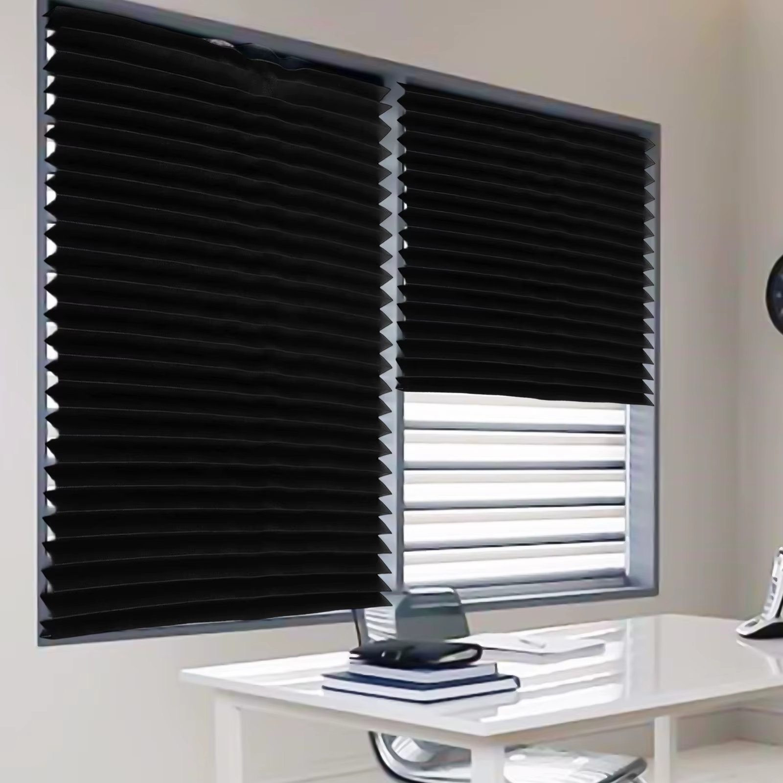 Rideaux entièrement occultants, coupe auto-adhésive, stores roulants portables pour chambre à couche