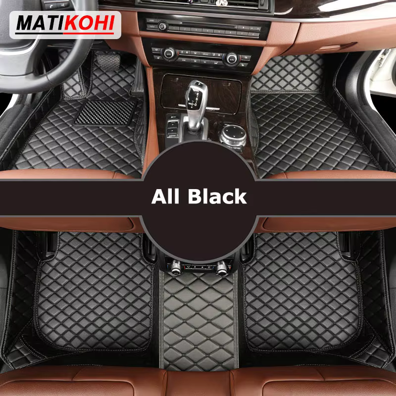 MATIKOBottles-Tapis de sol de voiture personnalisés pour Audi A1, Auto Carpets, Foot Coche, Accessoi