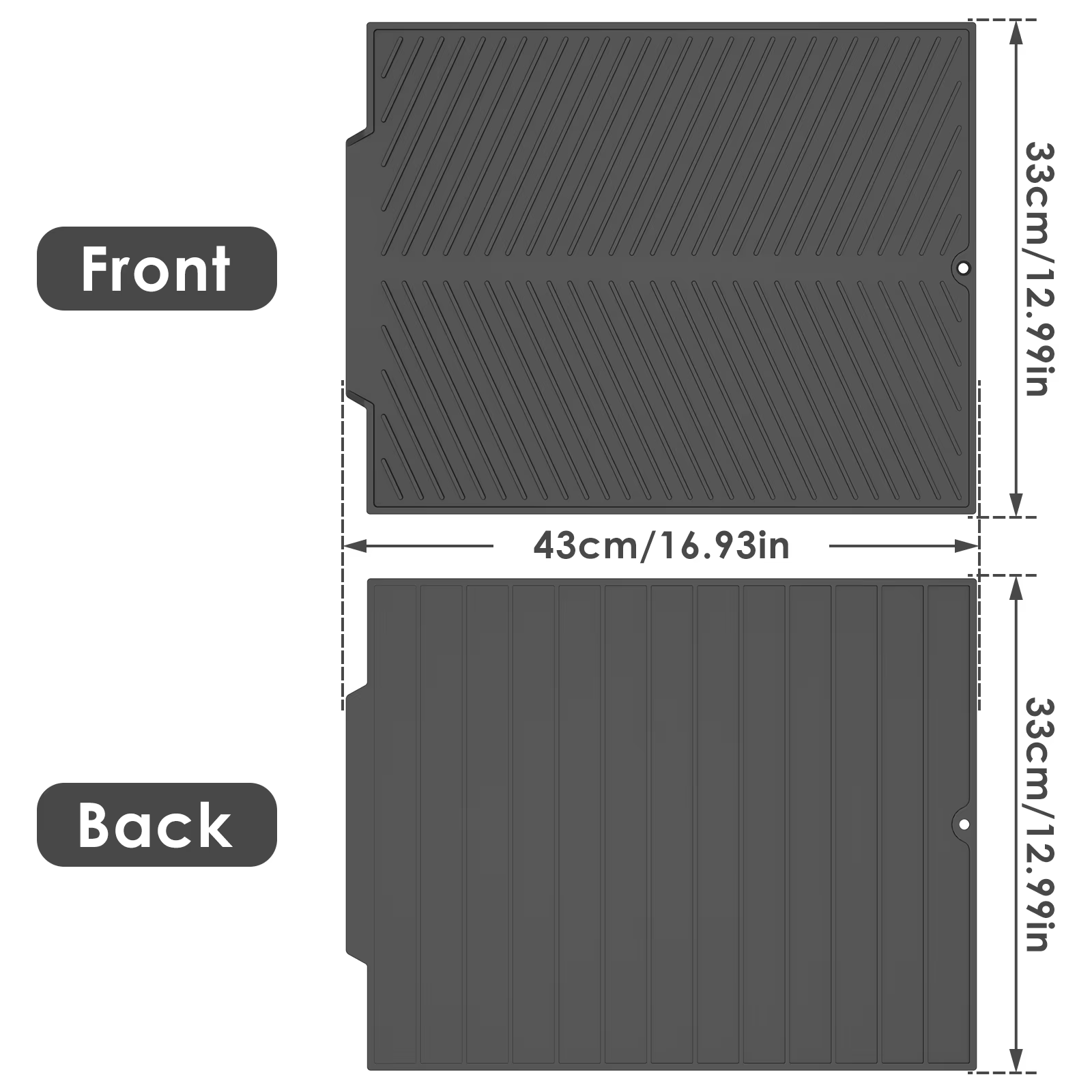 Tapis de séchage de vaisselle en Silicone Ultra absorbant, antidérapant, séchage rapide, tapis de vi