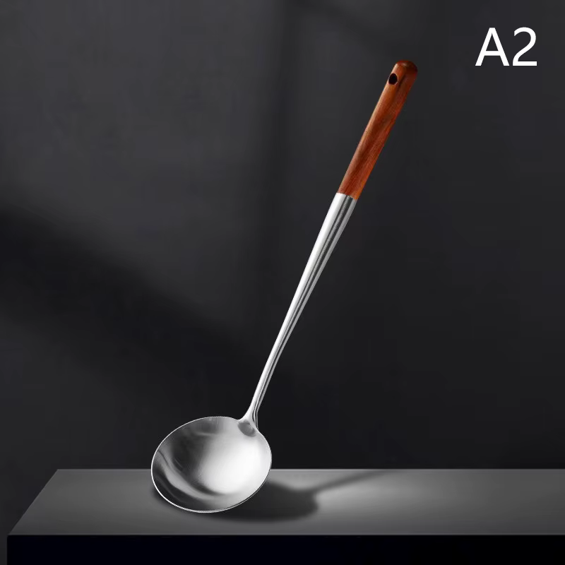 Ustensiles de cuisine Wok spatule fer et louche outil spatule pour équipement de cuisine en acier in