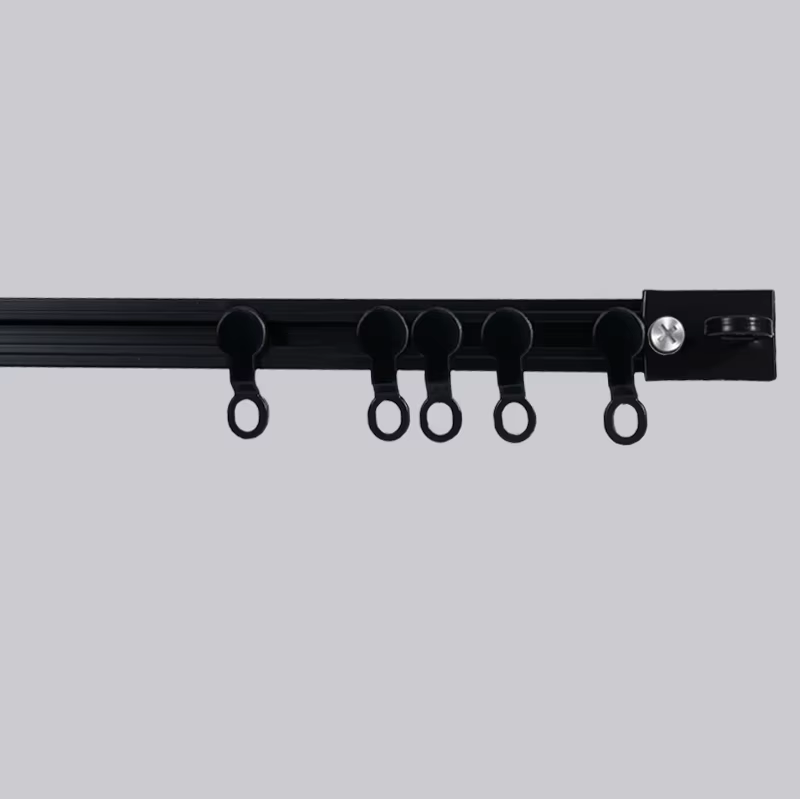 Kit de rail de rideau auto-adhésif, sans perçage, pour plafond lisse ou mur, tringle à rideau pour m