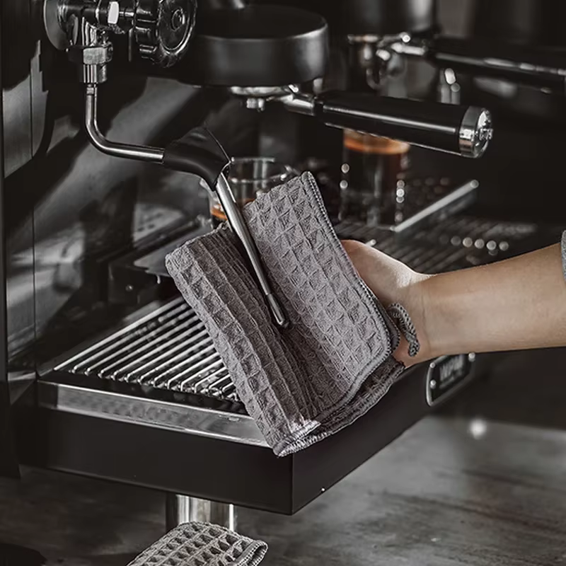 Serviette de Barista Super absorbante, chiffon spécial pour Machine à café, sans peluches, carrée, c