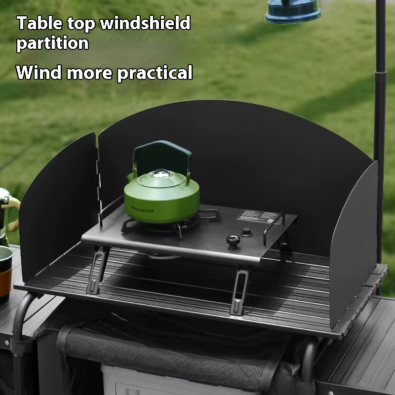 Table pliante de Camping en plein air, équipement de cuisine Mobile en alliage d'aluminium, poêle Po