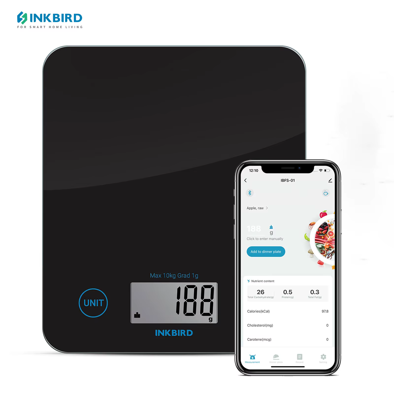 INKBIRD Balance de cuisine Bluetooth balance de cuisson de pâtisserie électronique de haute précisio