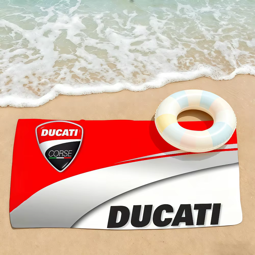 Serviette de bain D-Ducatis Fashion Car, idéale pour la natation légère, le camping, le yoga et la p