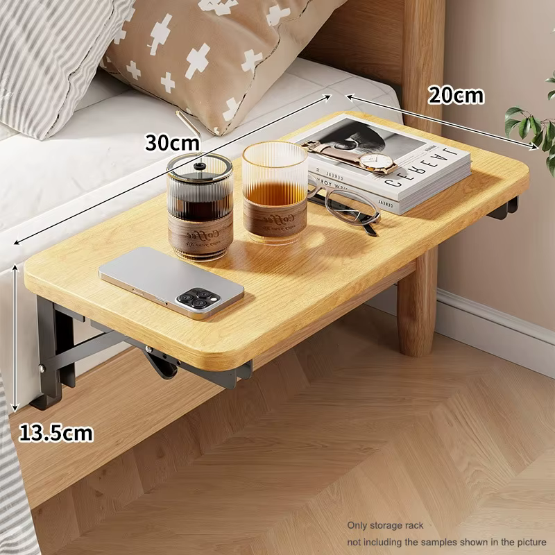 Organisateur pliable, étagère de chevet amovible, Table sous le tapis de lit, dortoir, lit superposé