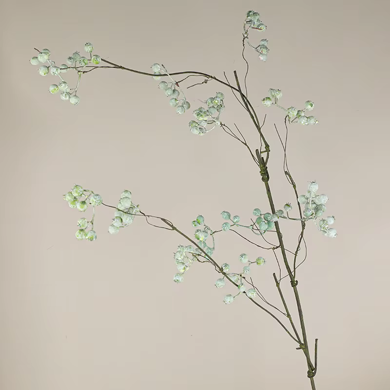 Branche de fleurs de fruits de baies de Noël, accessoires d'arrangement de fleurs de mariage, décor 