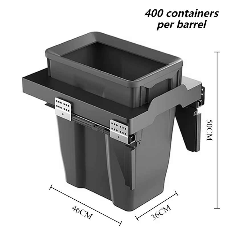 Poubelles de grande capacité, poubelle de déchets alimentaires, poubelle de recyclage de cuisine, po