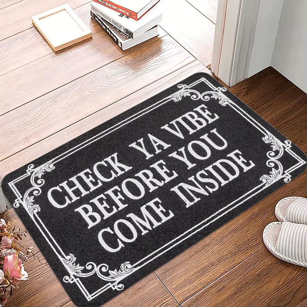 Vérifiez votre énergie avant de venir dans ma maison, tapis de sol antidérapant pour la maison, le s