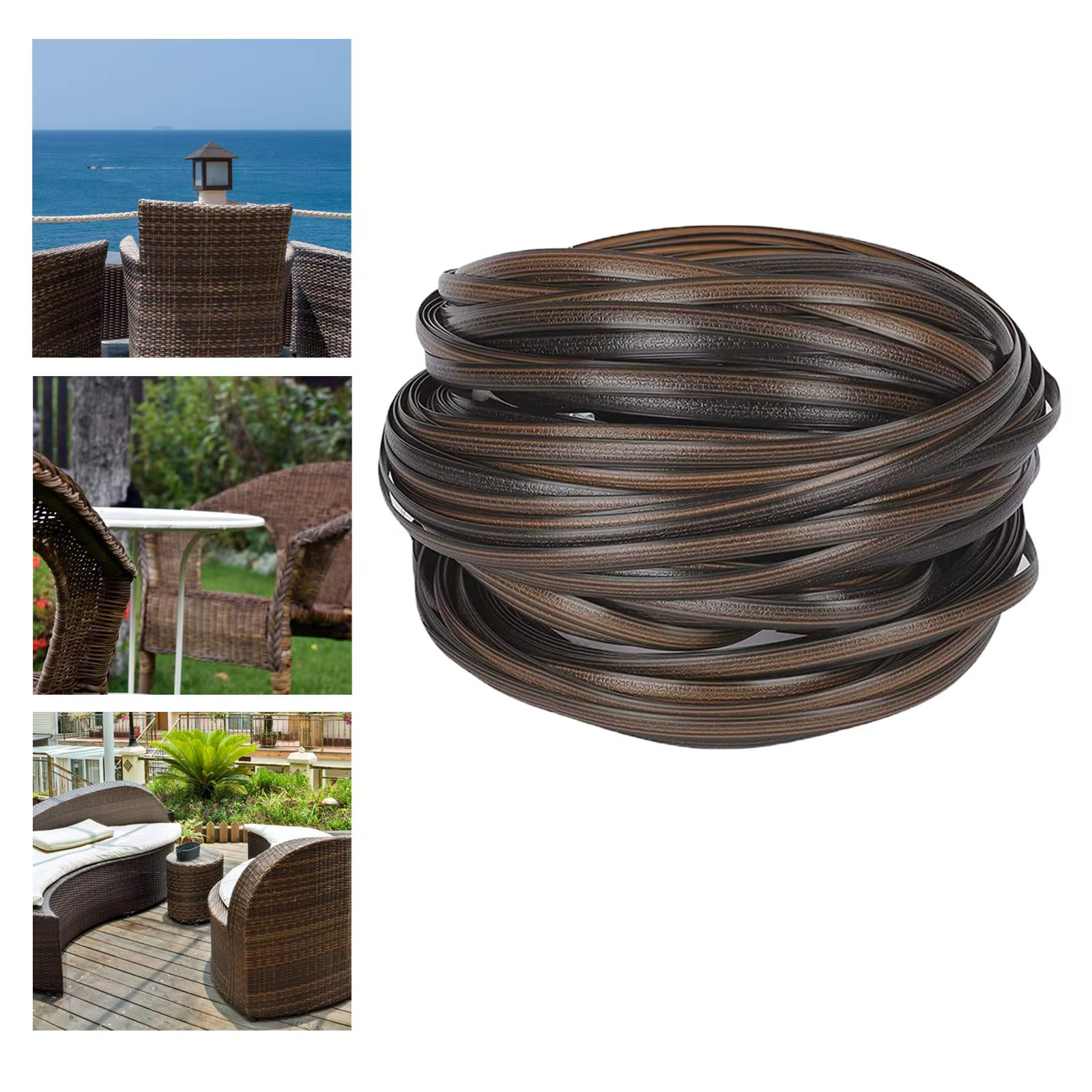 WUNICEF-Kit de Réparation de Meubles en Rotin Synthétique pio, Matériel de Fixation pour Jardin, Rem