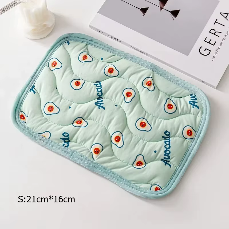 Tapis rafraîchissant pour hamster, petit animal de compagnie, en soie glacée, sensation de fraîcheur