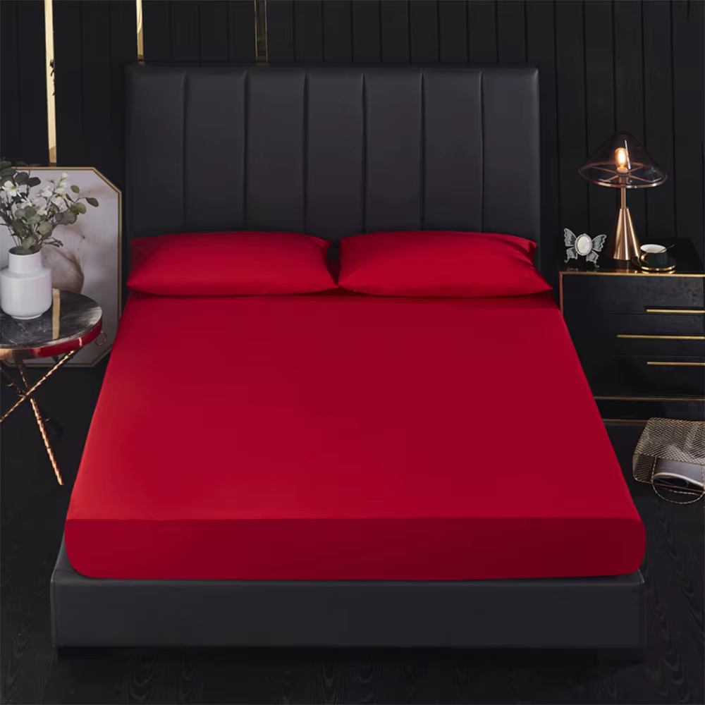 Drap-housse imperméable avec bande élastique, protège-matelas, housse anti-brûlure, simple, double, 