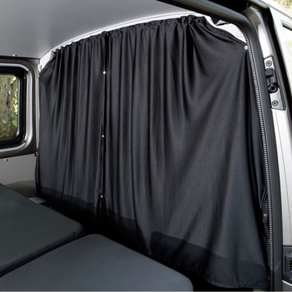 Un ensemble de rideaux occultants pour diviseur de cabine, pour Fiat Ducato VW T5 T6 Ford Transit Sp