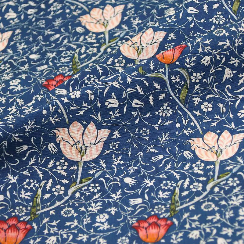Rideaux en coton Vintage à fleurs, tissu brodé, matériaux artisanaux de couture faits à la main pour