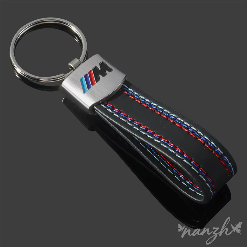Porte-clés en cuir avec emblème de voiture, accessoire de style M Sport, pour BMW R1200GS R1250GS R1