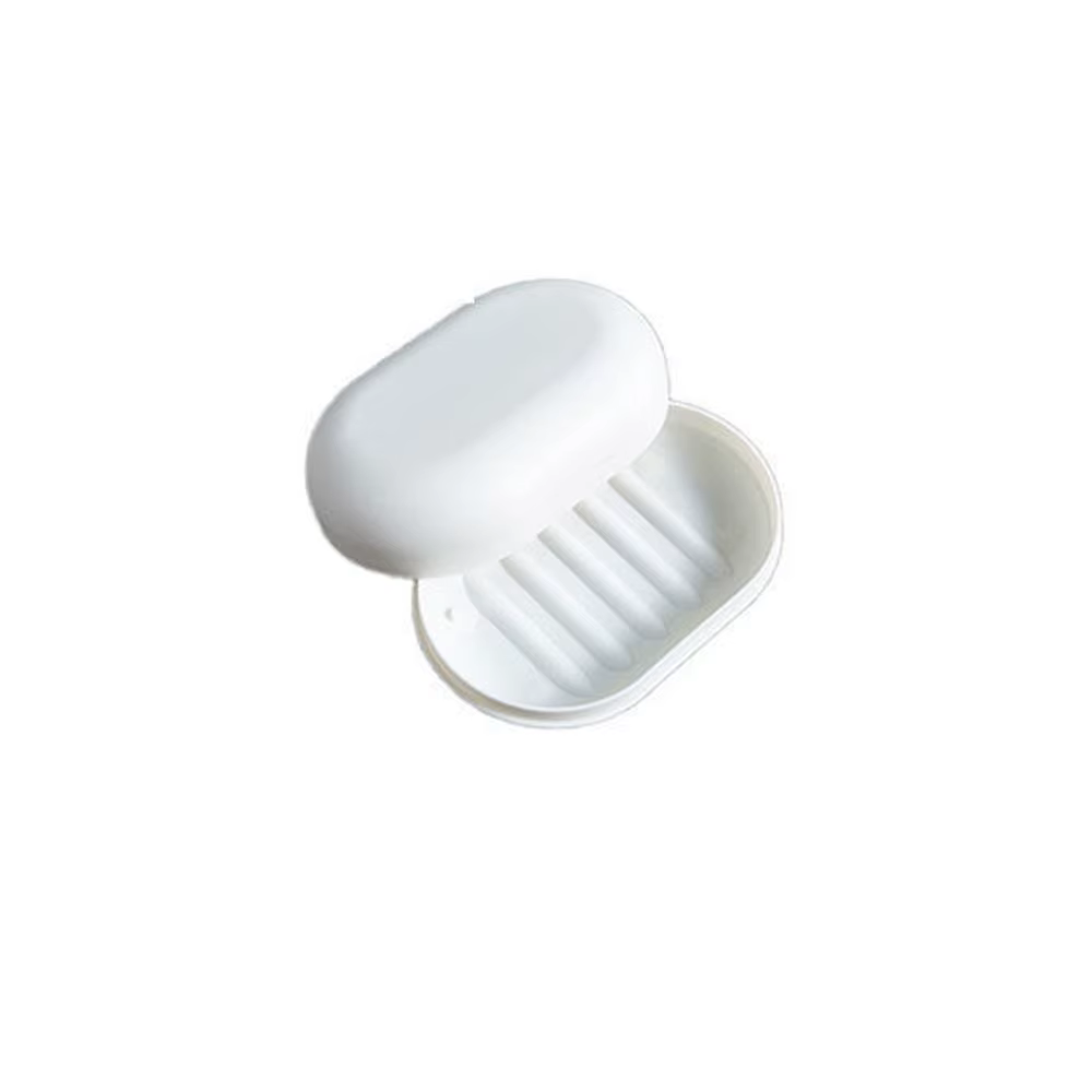 Support de douche avec couvercle pour la randonnée, conteneur de salle de bain, boîte à savon, porte