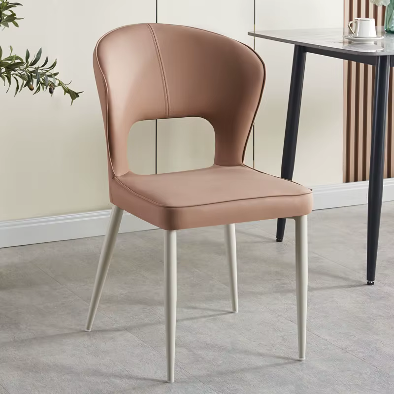 Chaises de salle à manger individuelles de style nordique, confortables et relaxantes pour adultes, 