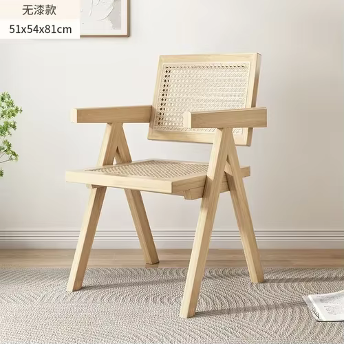 Chaises de salle à manger modernes avec accoudoir, chaise paresseuse italienne, dossier, design mini
