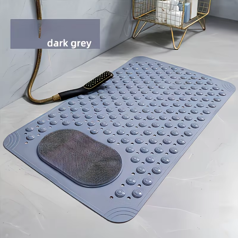 Tapis de bain antidérapant avec fonction massage - Tapis de douche à séchage rapide, tapis de salle 