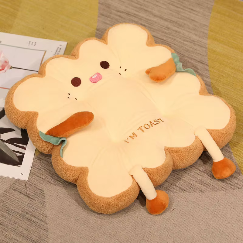 Coussin de simulation JxToast en mousse à mémoire de forme, oreiller en tranches JxFood, décor de ca