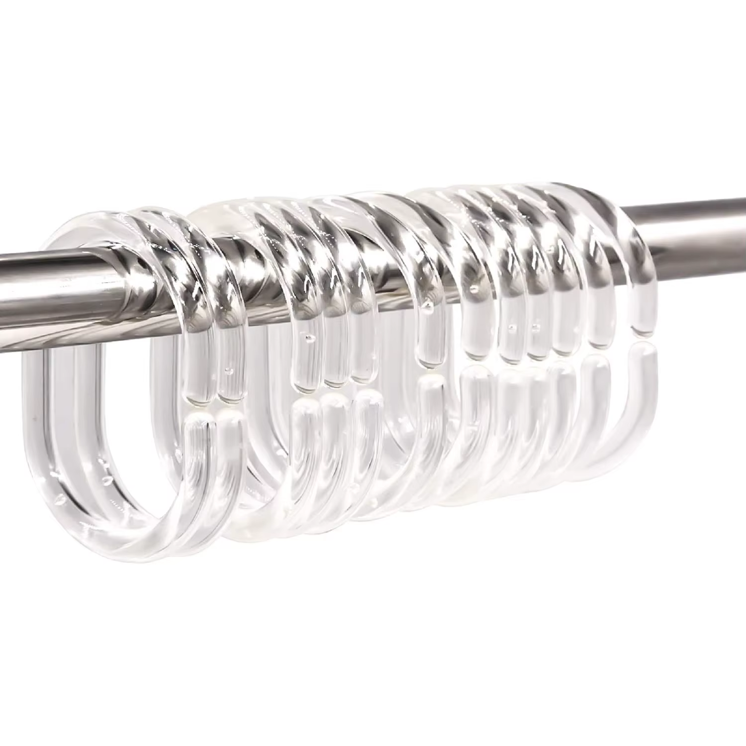 Anneaux de rideau de douche circulaires, anneaux de rideau de bain pour salle de bain, glissent faci