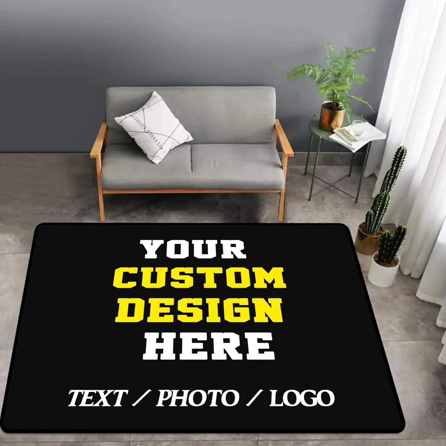 Tapis personnalisé avec logo, paillasson sur mesure, tapis personnalisé, tapis de zone personnalisé 