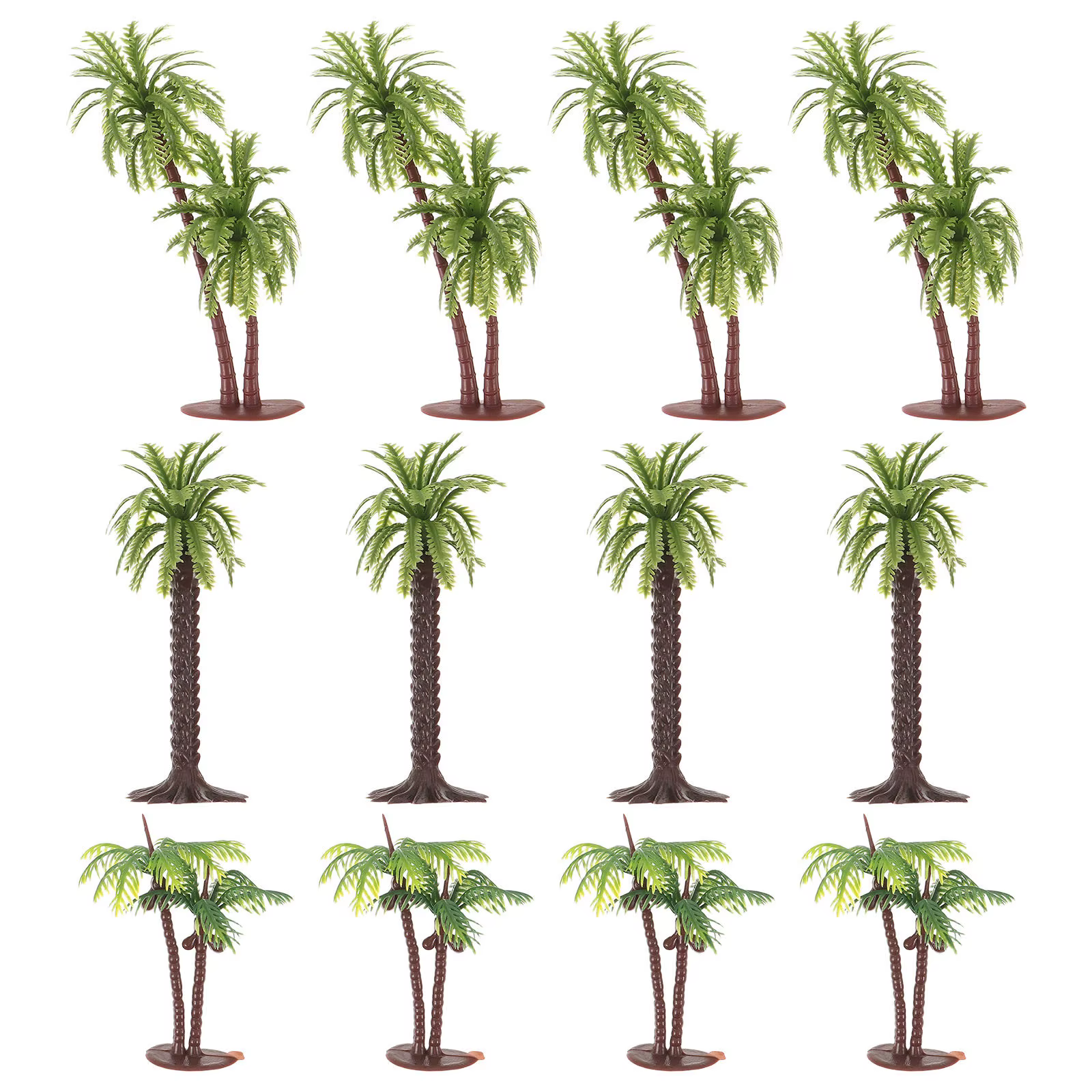 12 mini palmiers artificiels en forme de noix de coco pour micro-paysages, décoration de table de sa