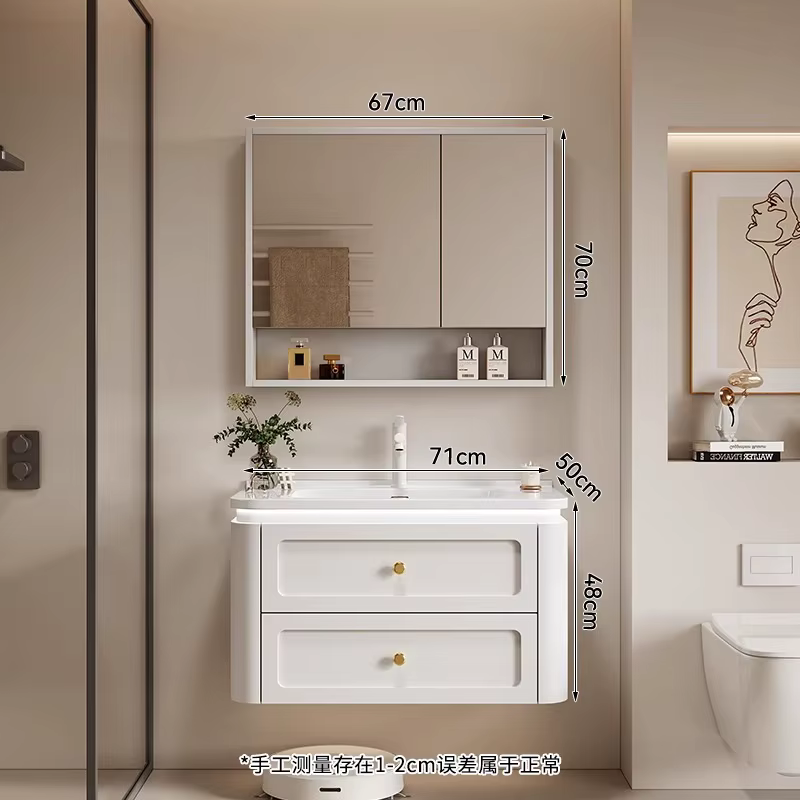 Armoire de salle de bain moderne européenne Design tiroir miroir vanité armoire de salle de bain org