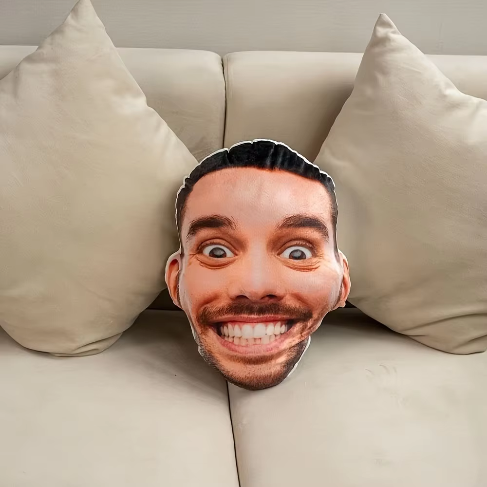[Design personnalisable] Coussin en peluche avec photo personnalisée – Amusant et personnalisé, idéa
